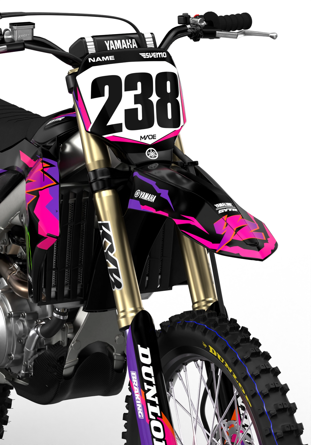 YAMAHA FIFTY GRAPHICS KIT - Madestickers Black#color_black