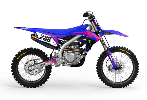YAMAHA FIFTY GRAPHICS KIT - Madestickers Blue#color_blue