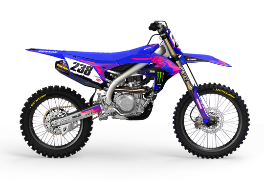YAMAHA FIFTY GRAPHICS KIT - Madestickers Blue#color_blue