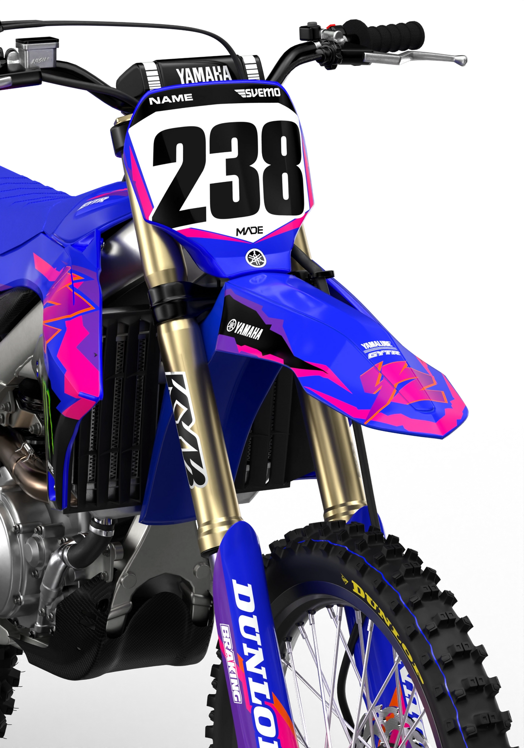 YAMAHA FIFTY GRAPHICS KIT - Madestickers Blue#color_blue