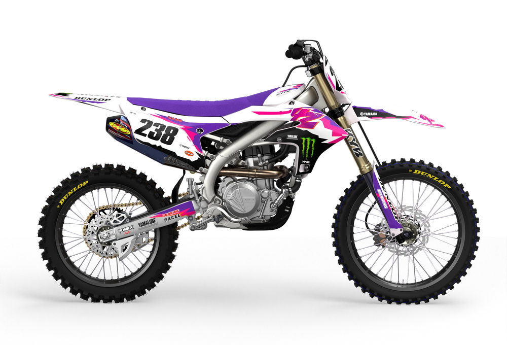 YAMAHA FIFTY GRAPHICS KIT - Madestickers White#color_white