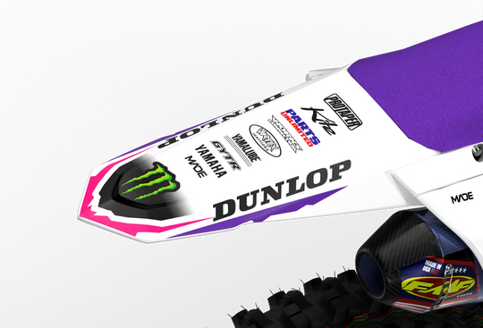 YAMAHA FIFTY GRAPHICS KIT - Madestickers White#color_white