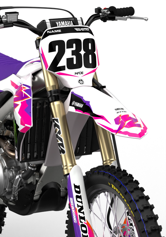 YAMAHA FIFTY GRAPHICS KIT - Madestickers White#color_white