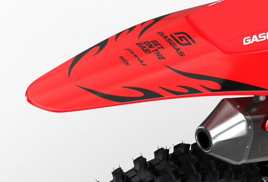 GasGas MC 3D render Flame graphics from madestickers.com Black#color_black