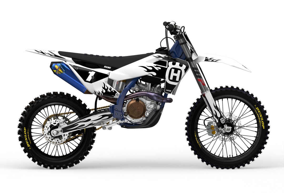 Husqvarna TC FC 3D render Flame graphics from madestickers.com Black#color_black
