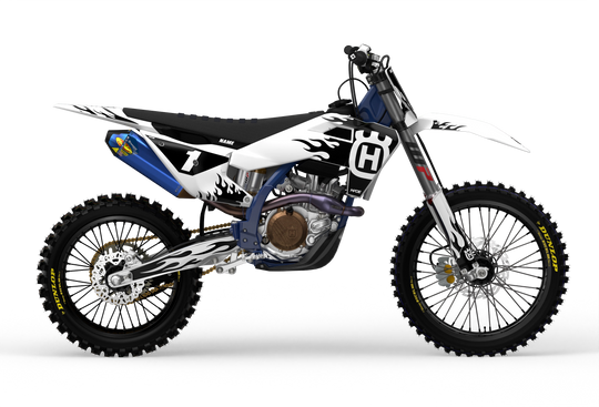 Husqvarna TC FC 3D render Flame graphics from madestickers.com Black#color_black