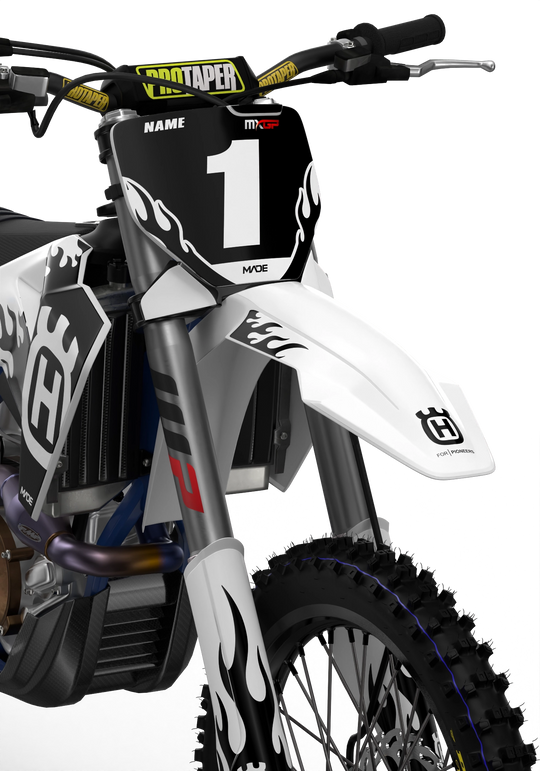 Husqvarna TC FC 3D render Flame graphics from madestickers.com Black#color_black