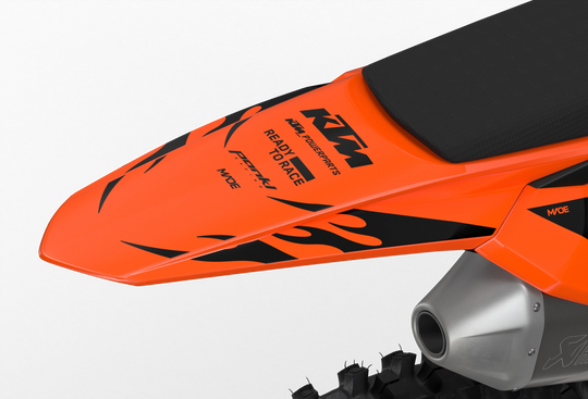KTM SXF 3D Render design Flame graphics from madestickers.com Black#color_black
