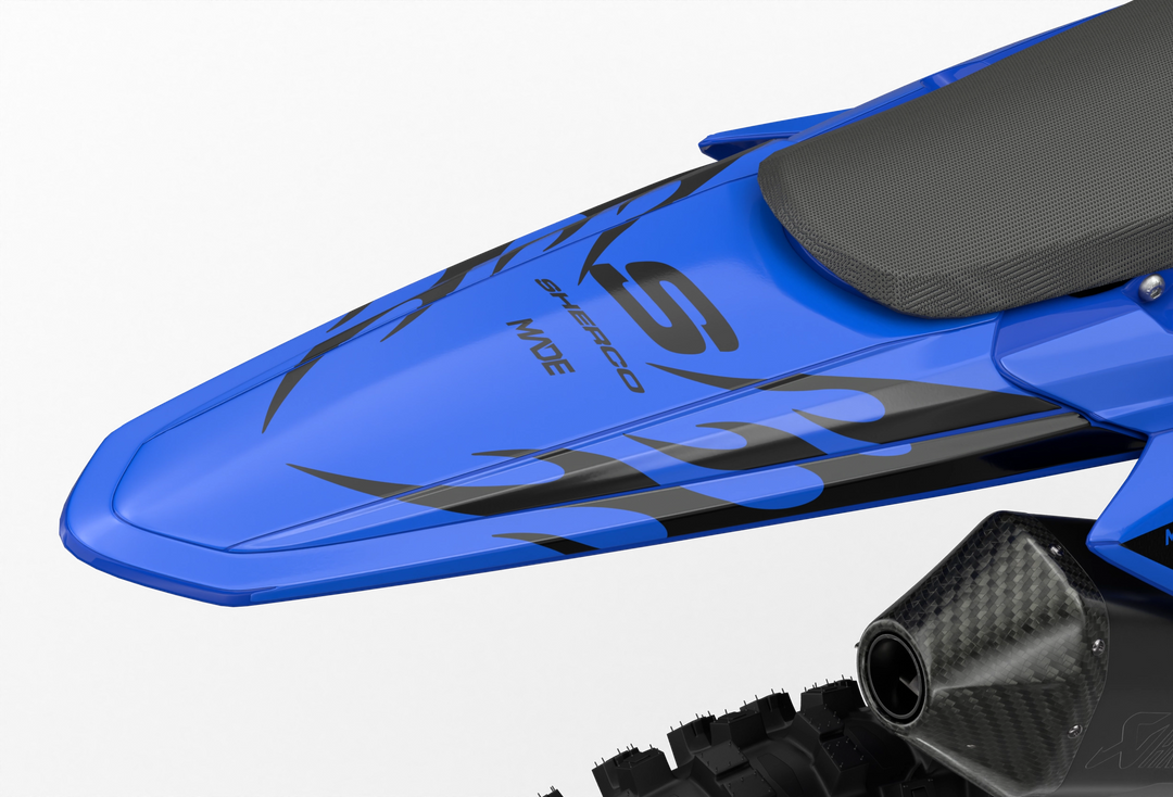 Sherco Enduro premium graphics with flame element from madestickers.com Black#color_black