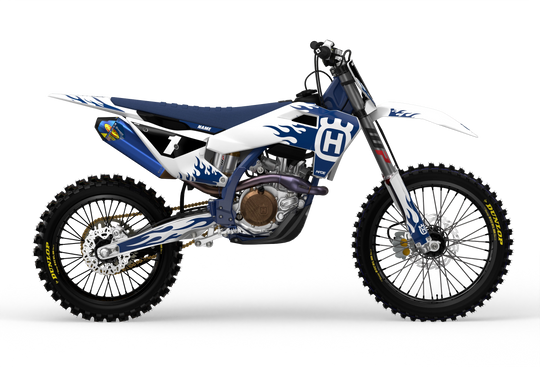 Husqvarna TC FC 3D render Flame graphics from madestickers.com Blue#color_blue