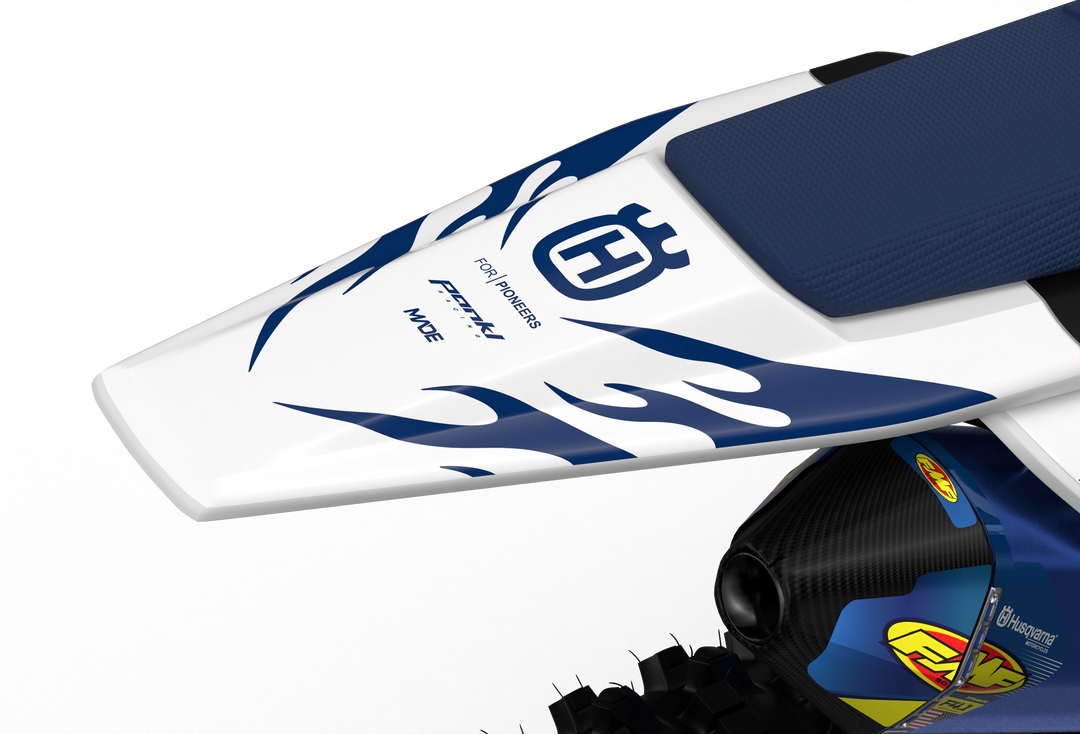 Husqvarna TC FC 3D render Flame graphics from madestickers.com Blue#color_blue