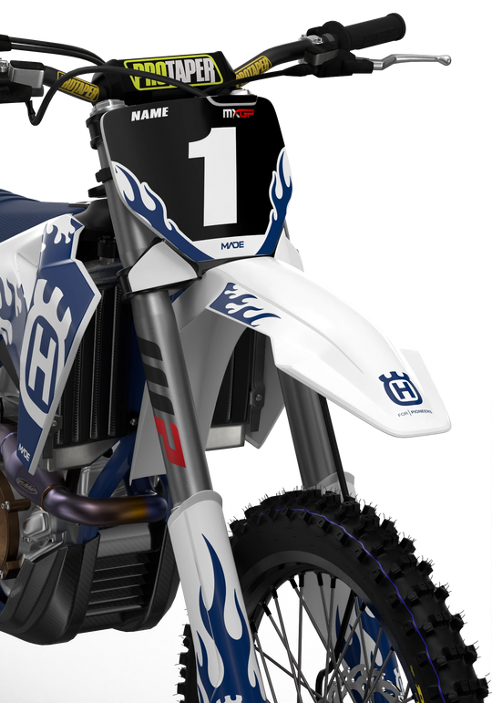Husqvarna TC FC 3D render Flame graphics from madestickers.com Blue#color_blue