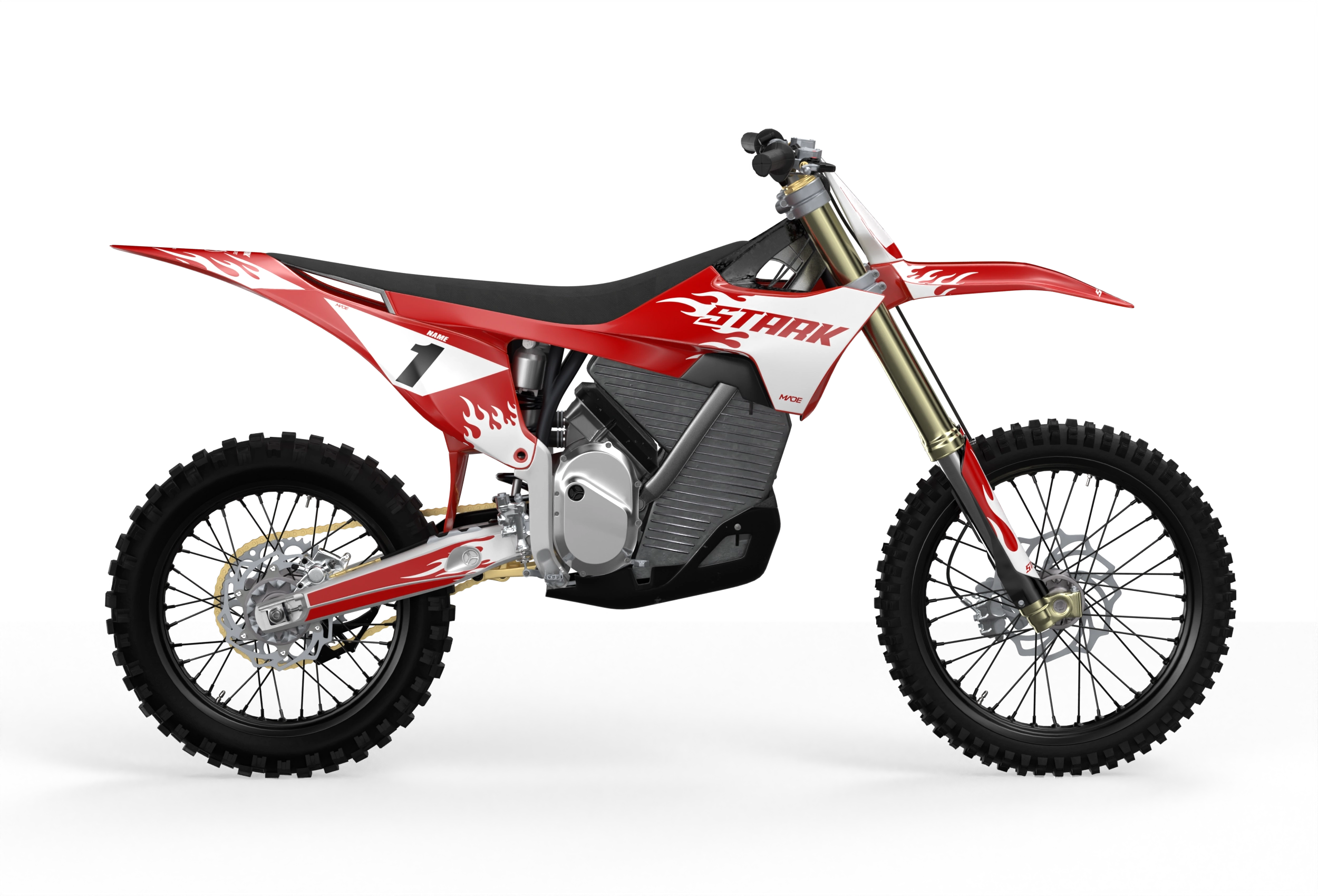 Stark Varg Premium graphics with flame element from madestickers.com RedWhite#color_redwhite