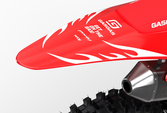 GasGas MC 3D render Flame graphics from madestickers.com White#color_white