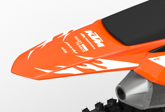 KTM SXF 3D Render design Flame graphics from madestickers.com White#color_white