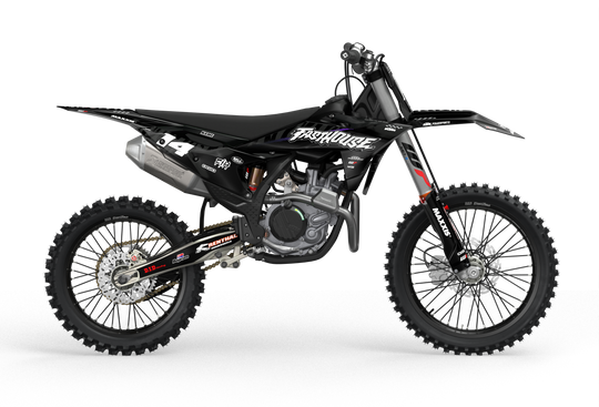 KTM SXF EXC Fasthouse Graphics for motocross dirt bikes from madestickers.com Black#color_black