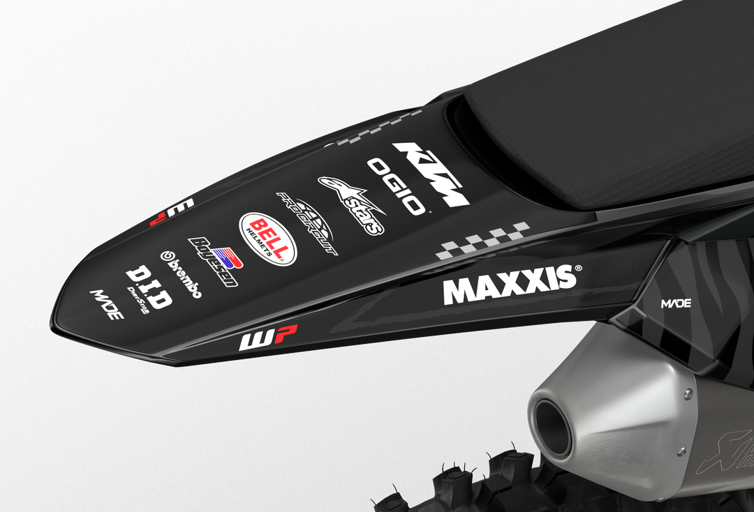 KTM SXF EXC Fasthouse Graphics for motocross dirt bikes from madestickers.com Black#color_black