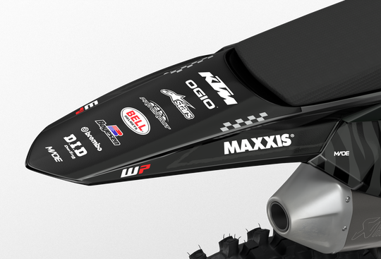 KTM SXF EXC Fasthouse Graphics for motocross dirt bikes from madestickers.com Black#color_black