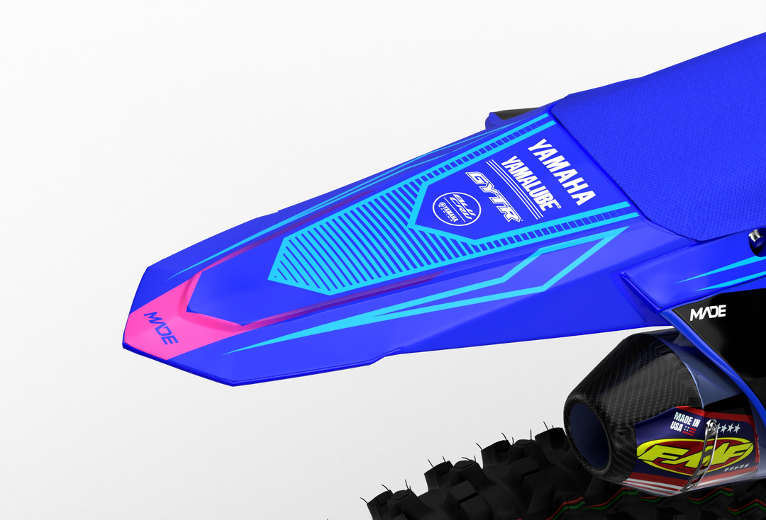 Yamaha YZ YZF Line graphics with big logo on sides, premium stickers from madestickers.com LightBluePink#color_lightbluepink