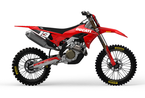 Ducati Desmo MX graphics with Liquid design pattern from madestickers.com Red#color_red