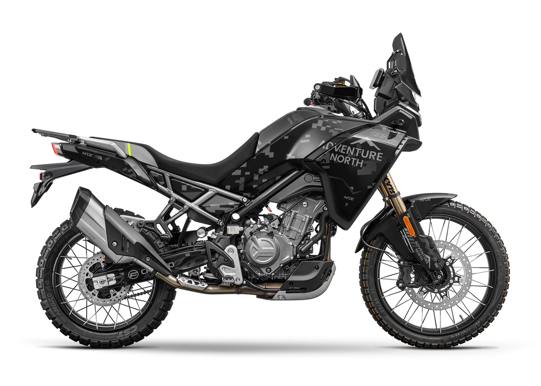 CF MOTO MT NORTH GREY BLACK GRAPHICS KIT