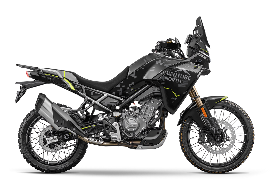 CF MOTO MT NORTH BLACK YELLOW GRAPHICS KIT