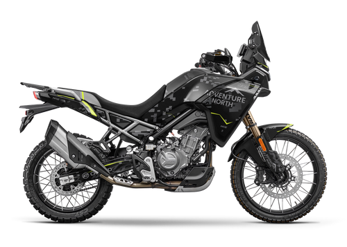 CF MOTO MT NORTH BLACK YELLOW GRAPHICS KIT