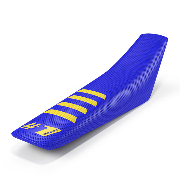 ONEGRIPPER RIBBED BLUE/YELLOW SEAT COVER