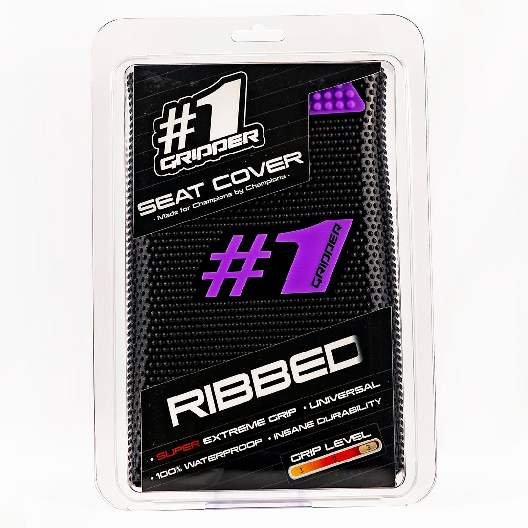 ONEGRIPPER RIBBED BLACK/PURPLE SEAT COVER