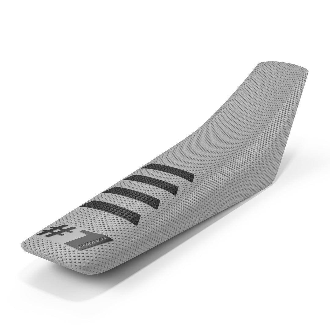 ONEGRIPPER RIBBED LIGHT GREY/BLACK SEAT COVER