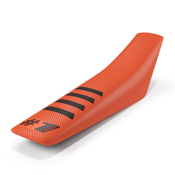 ONEGRIPPER RIBBED ORANGE/BLACK SEAT COVER