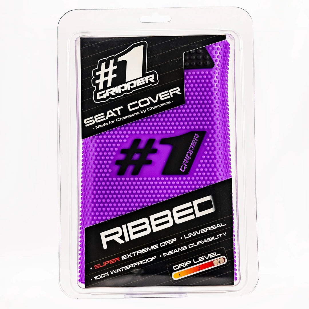 ONEGRIPPER RIBBED PURPLE/BLACK SEAT COVER