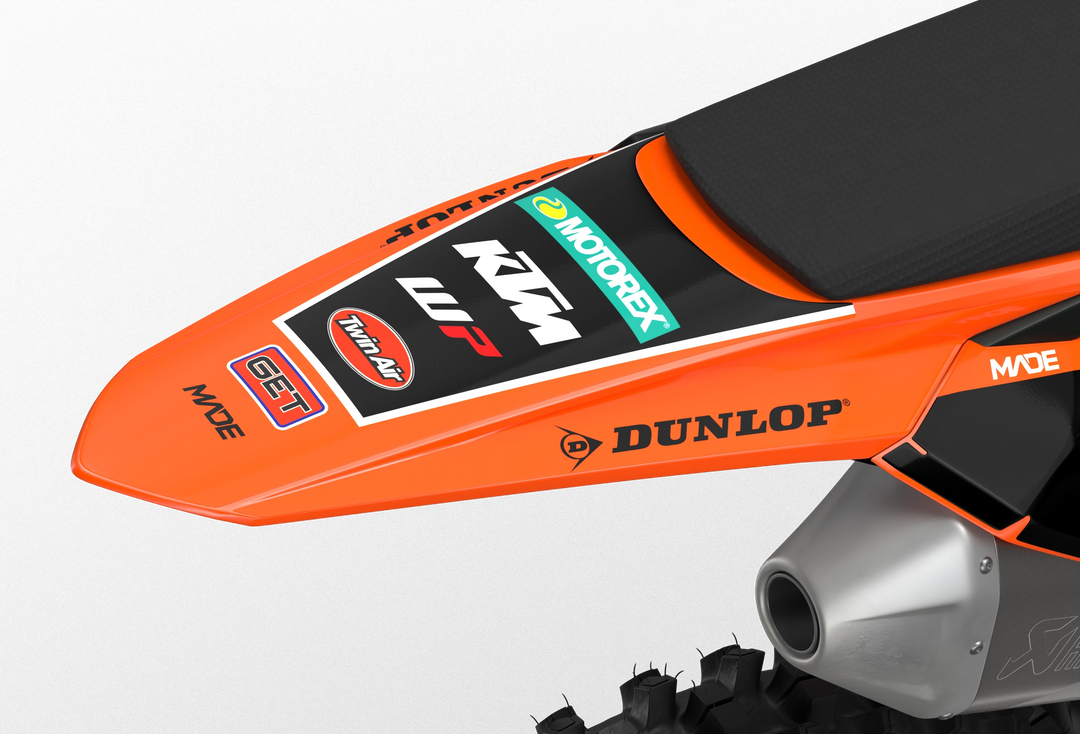 KTM Overtake Factory Licensed graphics for motocross dirt bike form madestickers.com Black#color_black