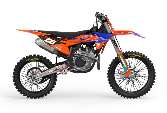 KTM Overtake Factory Licensed graphics for motocross dirt bike form madestickers.com Blue#color_blue