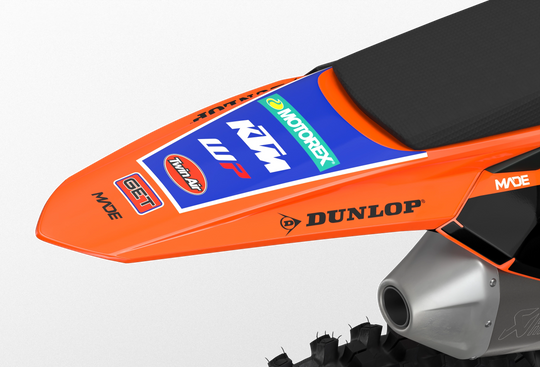 KTM Overtake Factory Licensed graphics for motocross dirt bike form madestickers.com Blue#color_blue