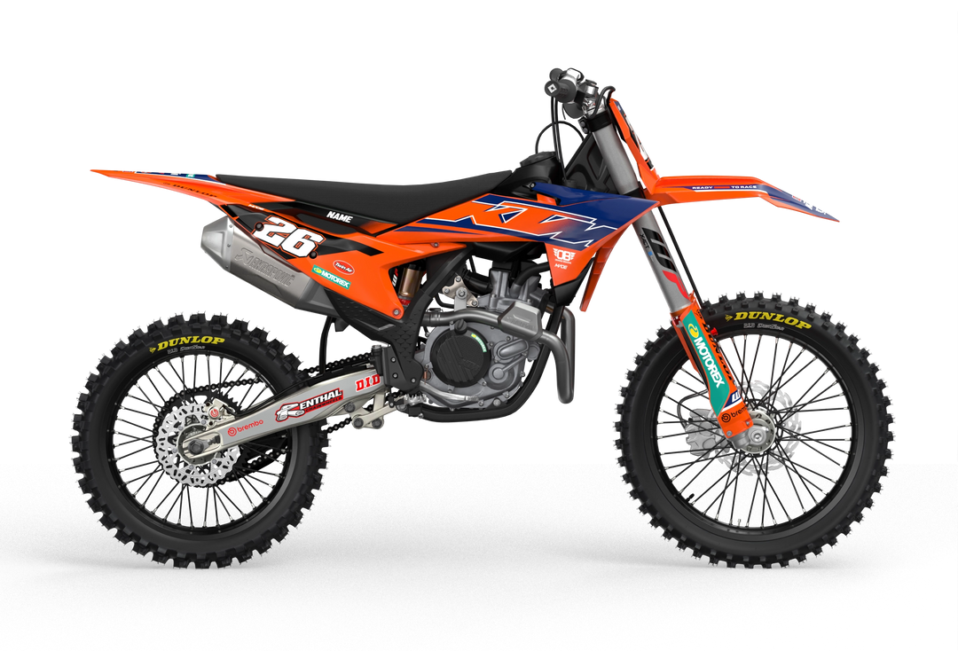KTM Overtake Factory Licensed graphics for motocross dirt bike form madestickers.com DarkBlue#color_darkblue