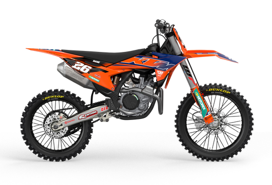 KTM Overtake Factory Licensed graphics for motocross dirt bike form madestickers.com DarkBlue#color_darkblue