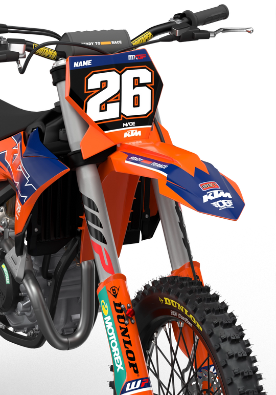 KTM Overtake Factory Licensed graphics for motocross dirt bike form madestickers.com DarkBlue#color_darkblue