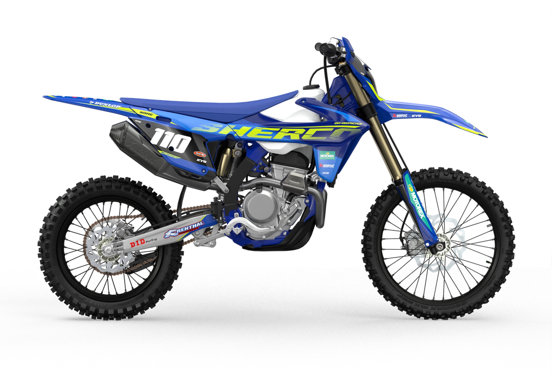 Sherco FE Racing factory motocross dirt bike graphics from madestickers.com Blue#color_blue