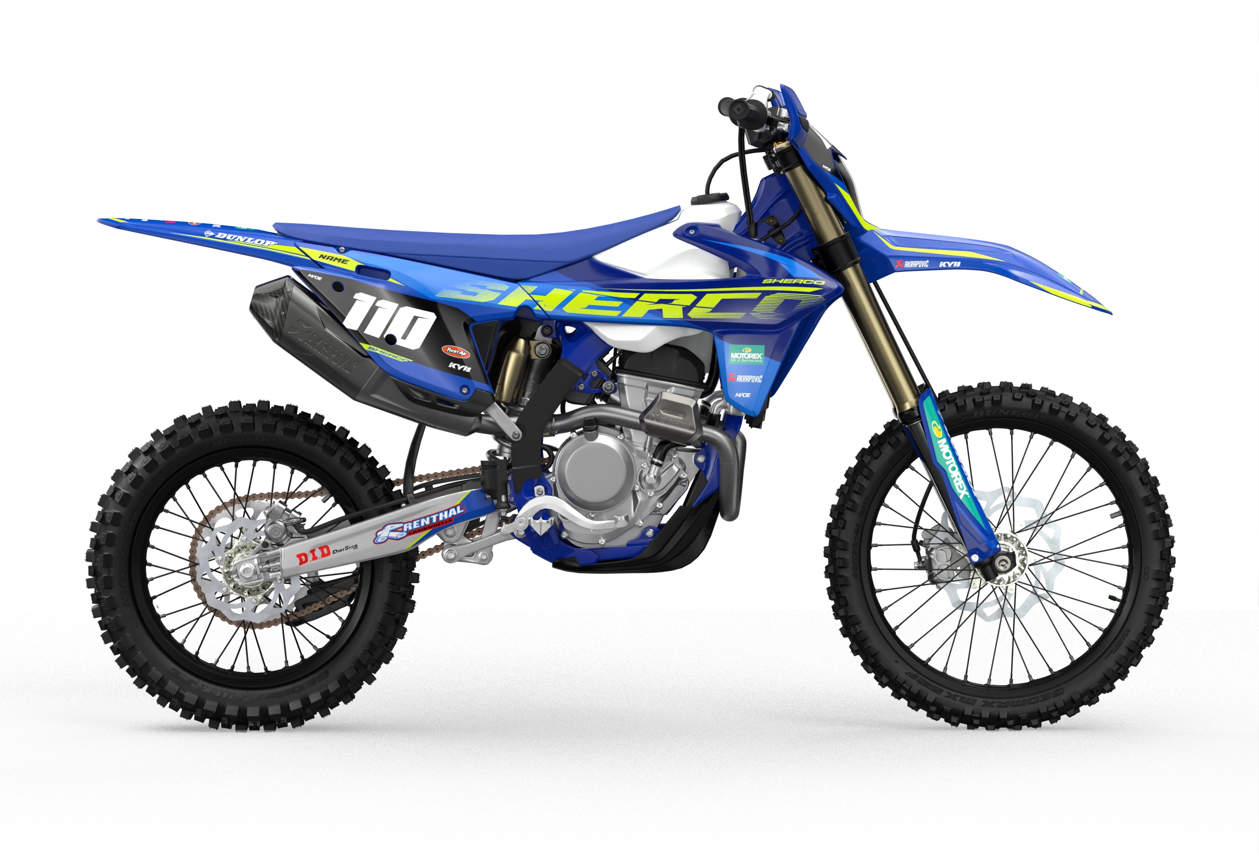 Sherco FE Racing factory motocross dirt bike graphics from madestickers.com Blue#color_blue