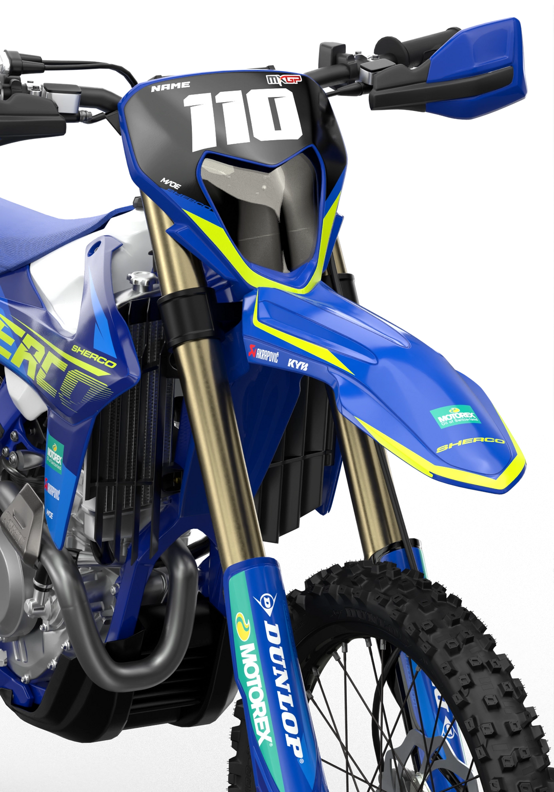 Sherco FE Racing factory motocross dirt bike graphics from madestickers.com Blue#color_blue
