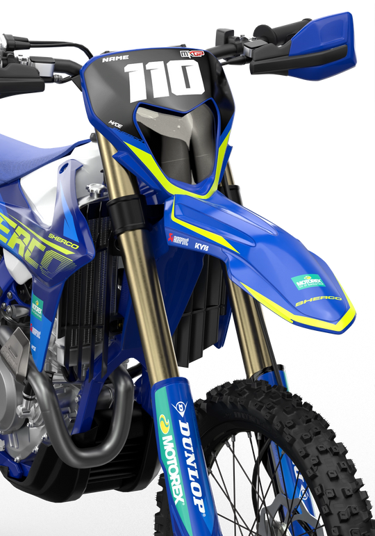 Sherco FE Racing factory motocross dirt bike graphics from madestickers.com Blue#color_blue