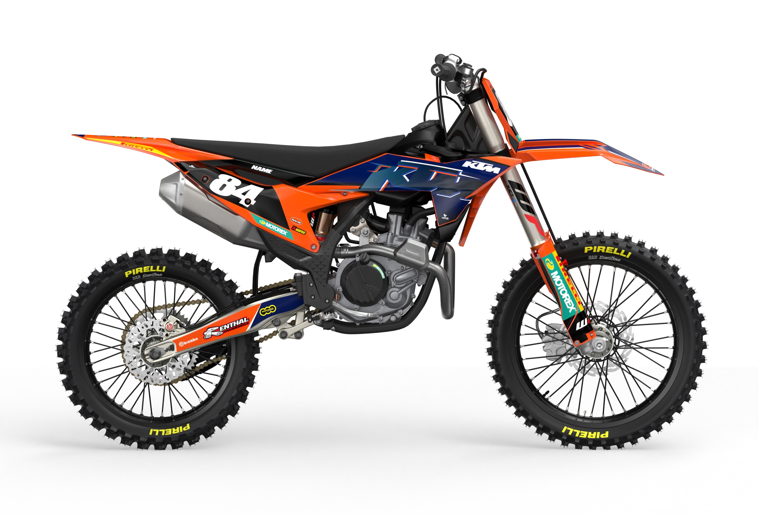 Racer New design for KTM SX SXF EXC XC motocross and enduro dirt bikes, premium graphics from madestickers.com Blue#color_blue