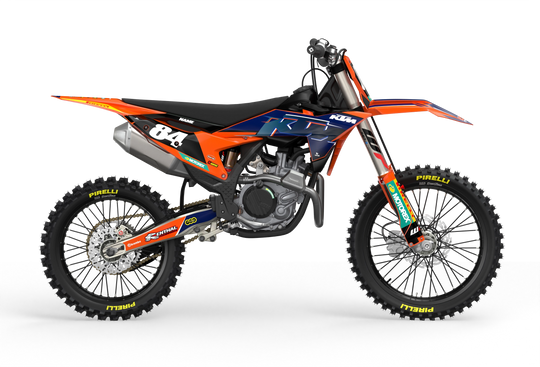 Racer New design for KTM SX SXF EXC XC motocross and enduro dirt bikes, premium graphics from madestickers.com Blue#Color_blue