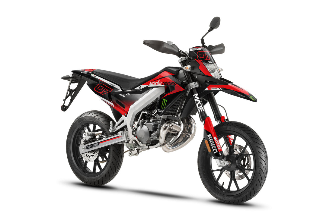 Aprilia Racing Red Premium graphics for mopeds