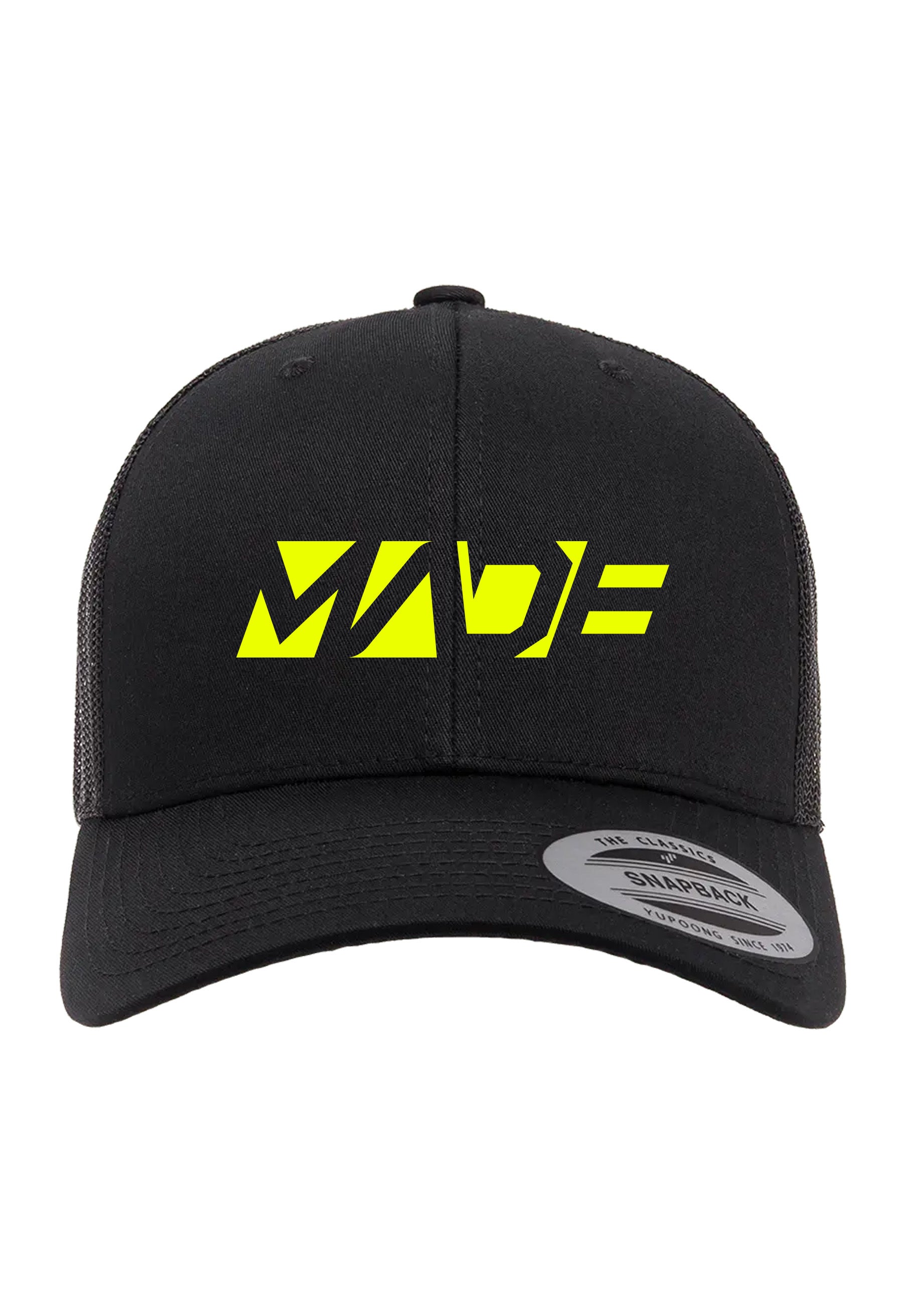 Retro Trucker-neon black-hat-merch-madestickers.com