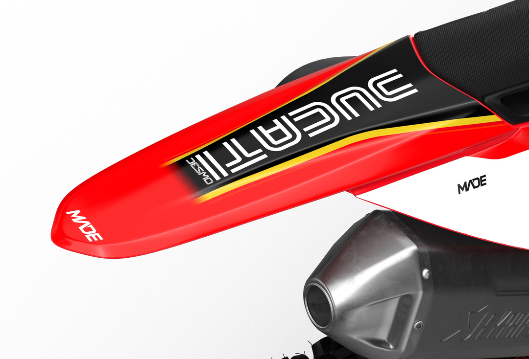 Ducati Desmo Retro Style custom graphics from madestickers.com Red#color_red