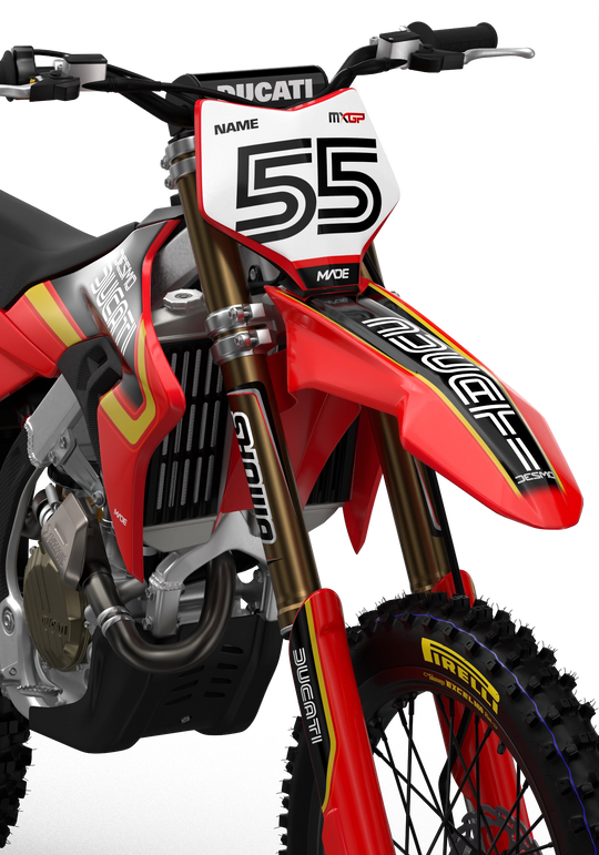 Ducati Desmo Retro Style custom graphics from madestickers.com Red#color_red