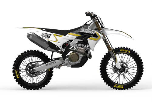 Ducati Desmo Retro Style custom graphics from madestickers.com White#color_white