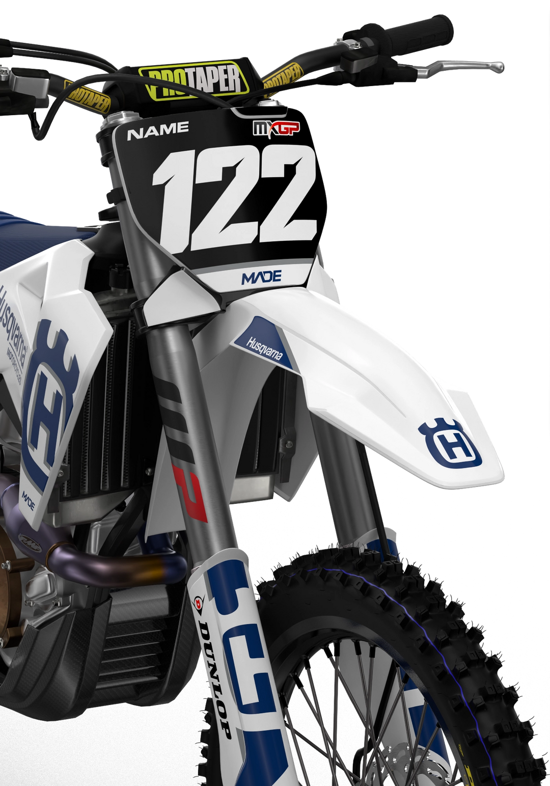 Husqvarna FC TC Licensed Graphics from madestickers.com 3D render Blue#color_blue